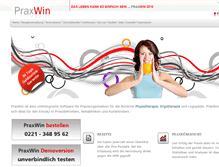 Tablet Screenshot of praxwin.de